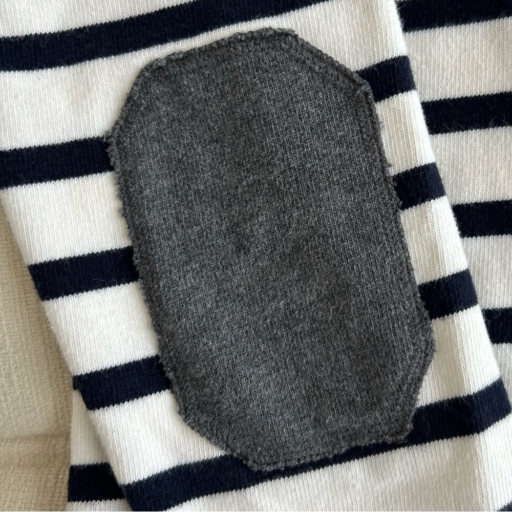 GAP Nautical Women's Pullover Striped Shirt Top White & Navy Long Sleeves Small - Picture 4 of 11